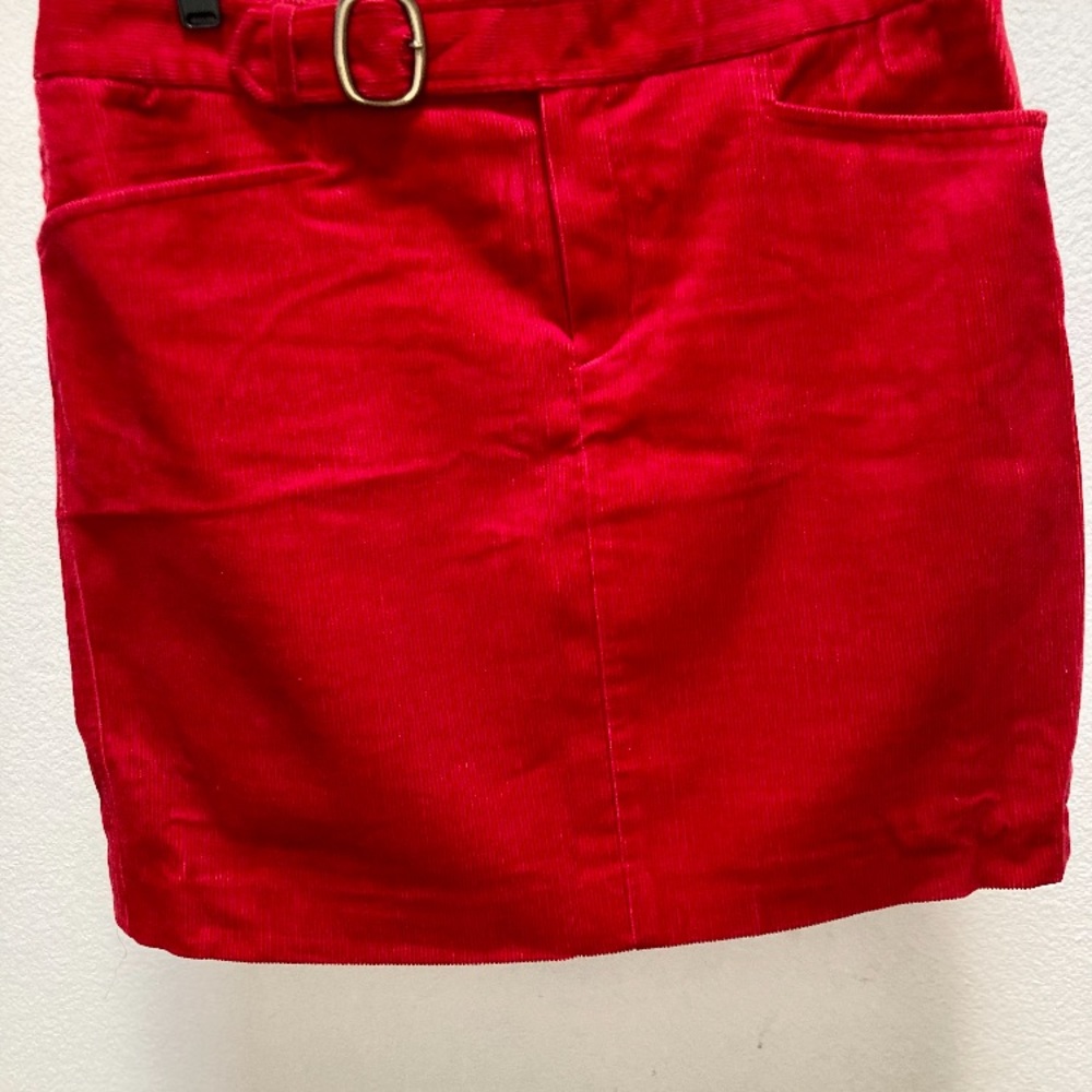 INC - Women’s Red Corduroy Mini Skirt. Size 12